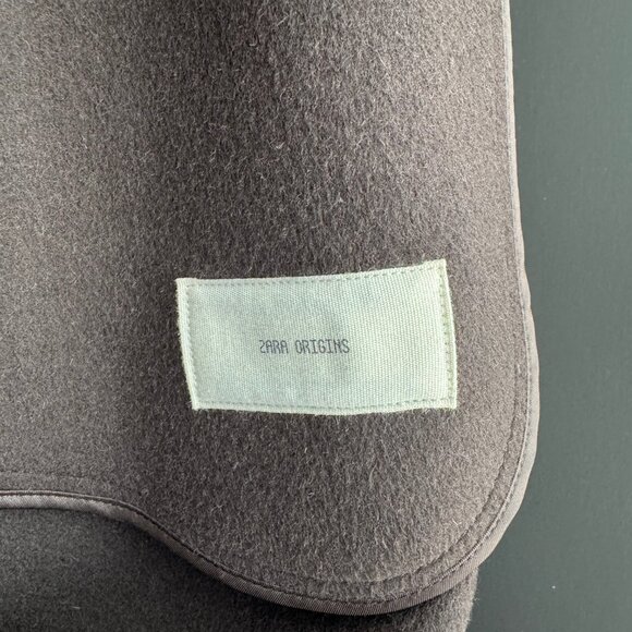 Zara Origins Overcoat WOOL - Picture 6 of 7